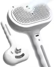 Escova de Vapor 2 em 1 para Cães e Gatos – Remove Pelos e Deixa o Pelo Macio